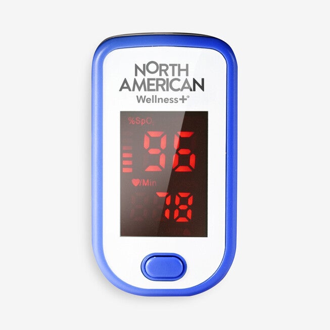 Fingertip Oxygen Meter, BLUE WHITE, hi-res image number 0