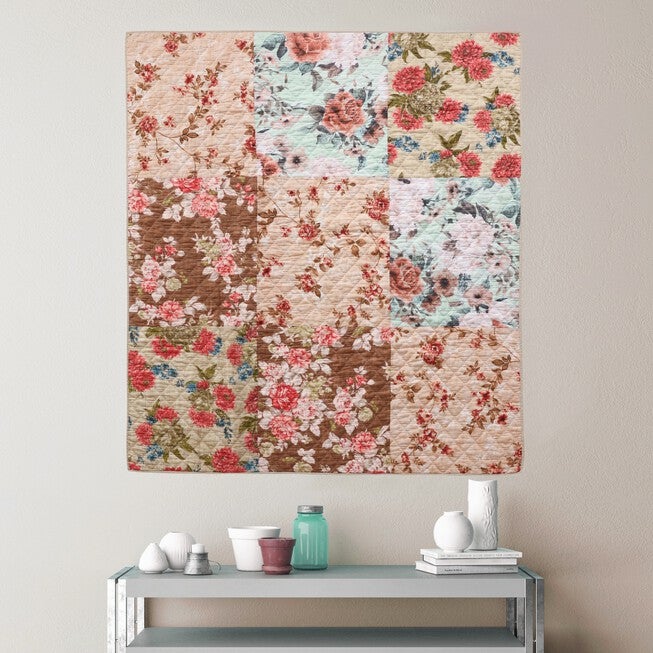 Briar Quilted Patchwork Throw Blanket, , alternate image number 3