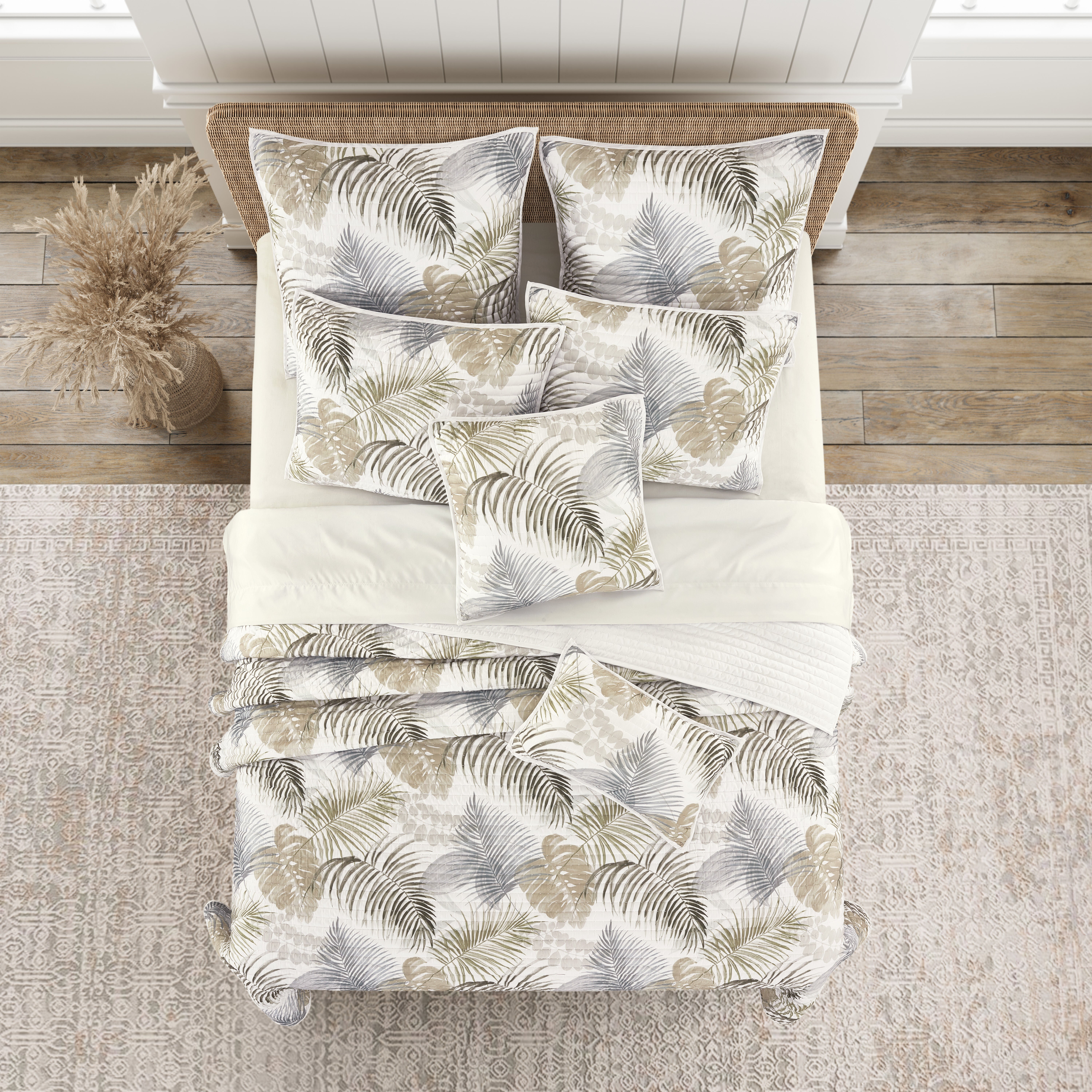 HATTERAS QUILT SET, NATURAL, alternate image number 2