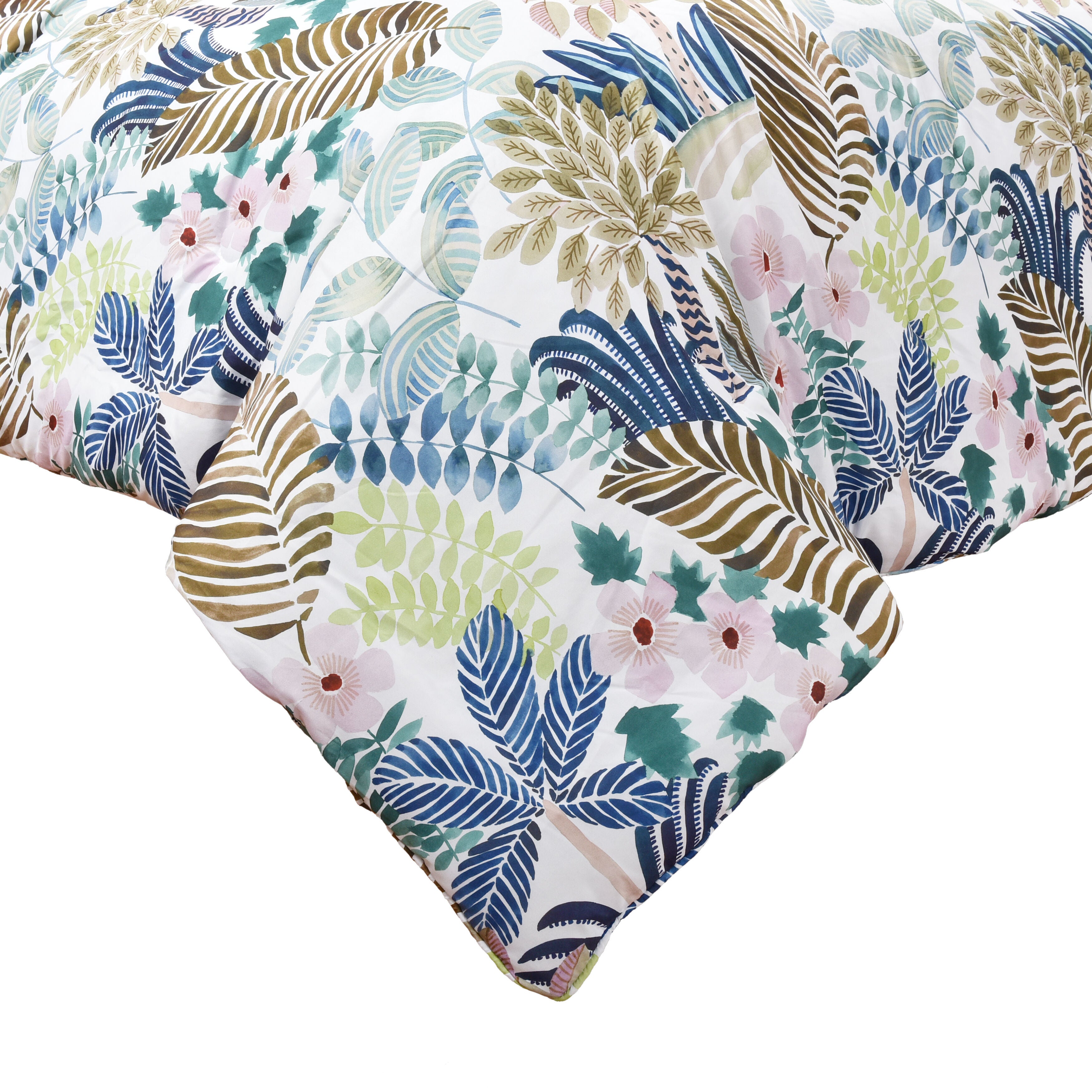 RAINFOREST FULL/QUEEN 3PC. COMFORTER SET, TEAL, alternate image number 3