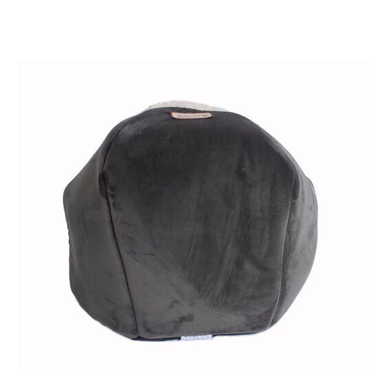 Gray Velvet Cat Bed, , alternate image number null