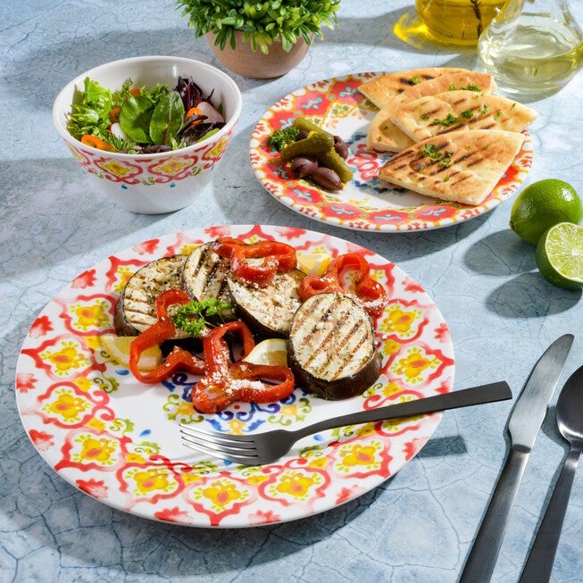 12-Pc. Tamayo Melamine Dinnerware Set, , alternate image number null