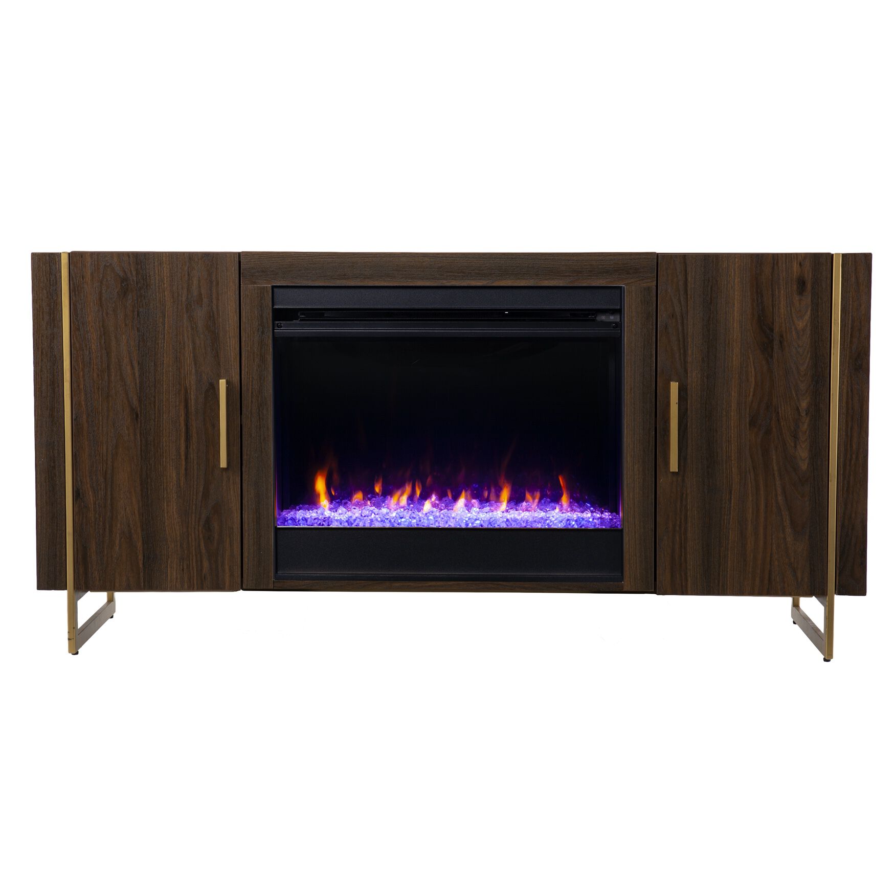 Dashton Color Changing Fireplace W Media Storage, , on-hover image number 1