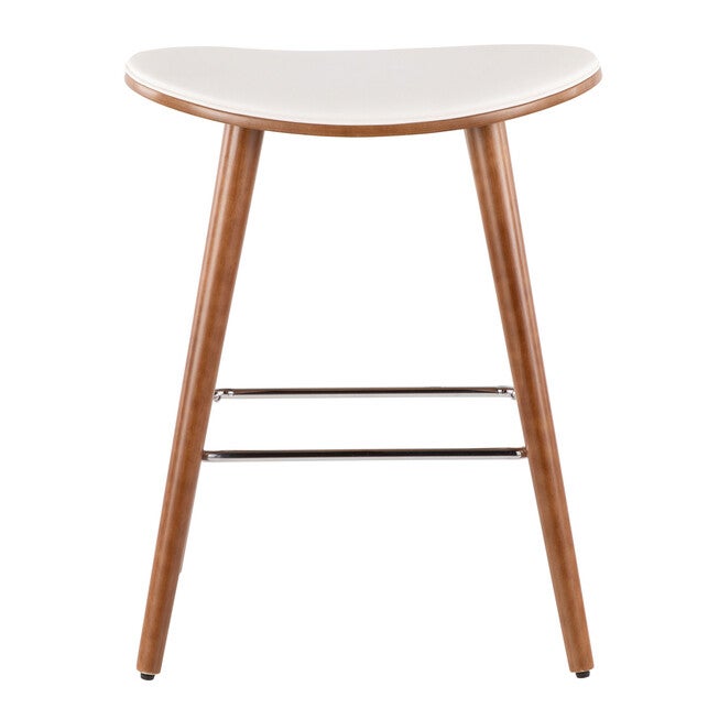 Saddle 26 inches Mid-Century Modern Counter Stool - Set Of 2, , alternate image number 5