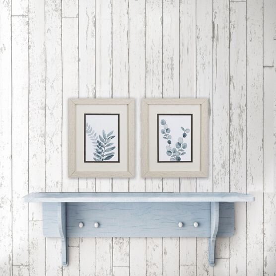 Blue Botanical Wash Framed Wall Décor, Set Of 2, , on-hover image number null