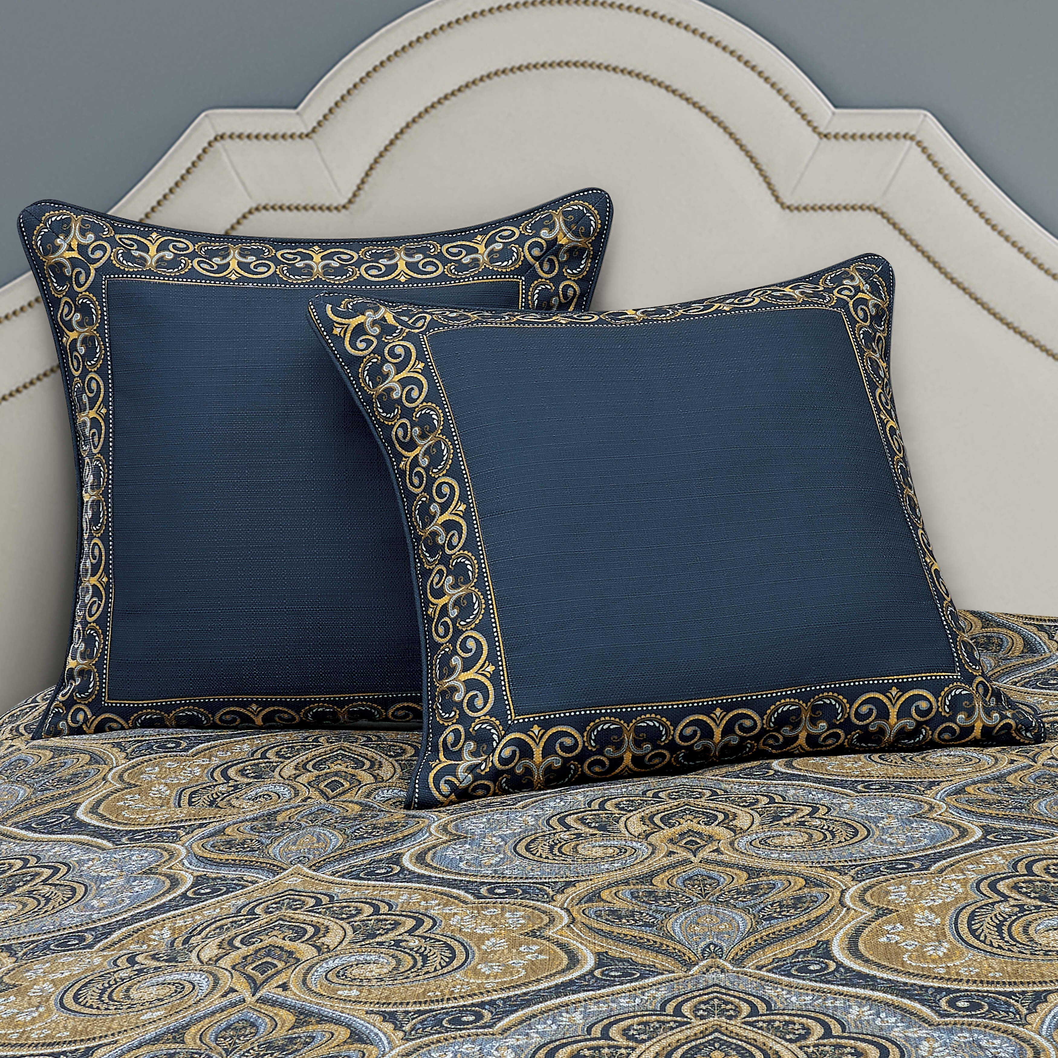 Messina Navy Euro Sham, NAVY, alternate image number 1