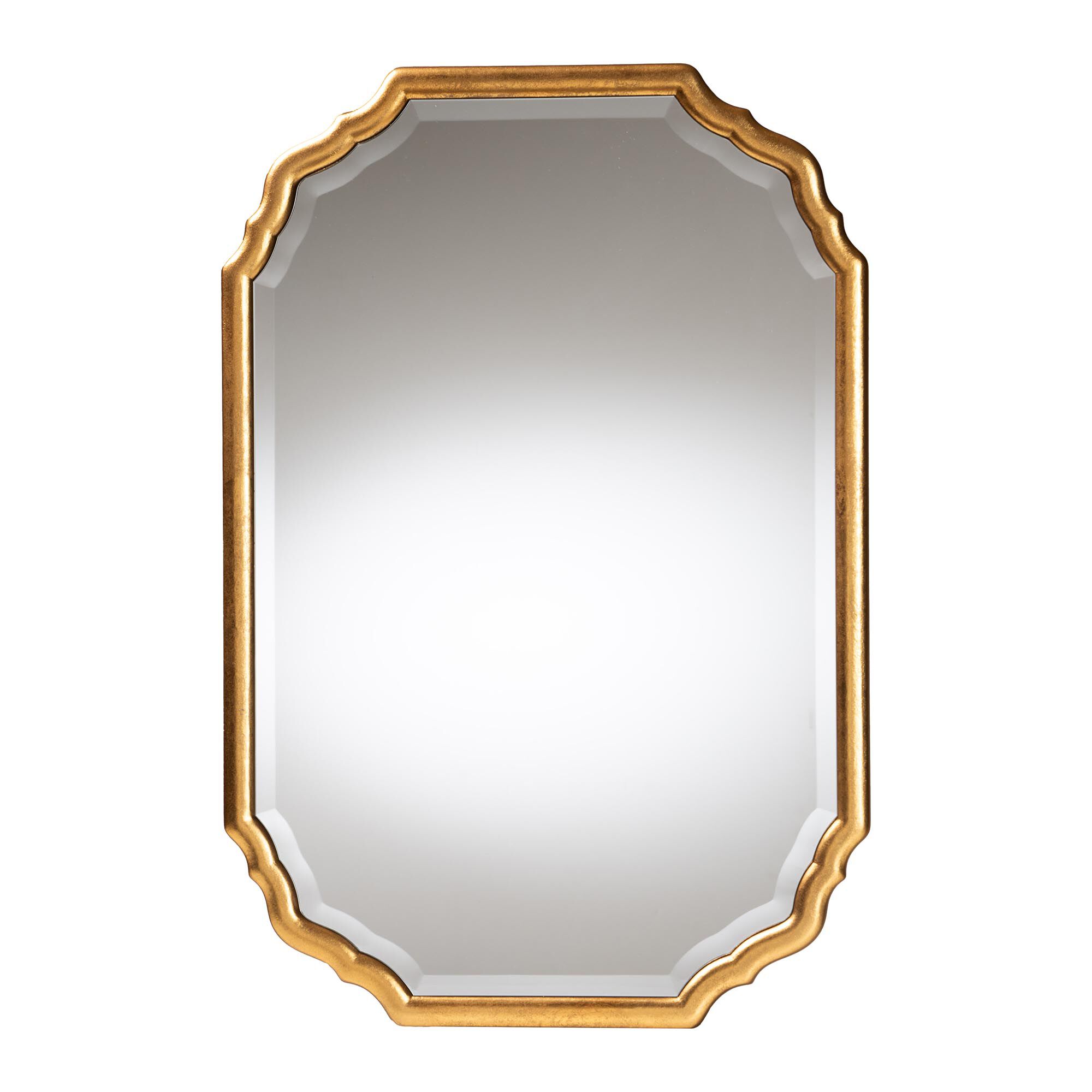 Pacino Antique Goldleaf Accent Wall Mirror, GOLDEN, alternate image number 1