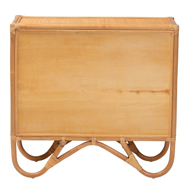 Baylor Bohemian Light Honey Rattan Storage Cabinet, LIGHT, alternate image number null