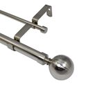 Imperial Ball Double Window Curtain Rod Set Window, , alternate image number null