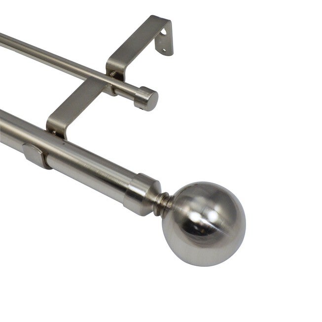 Imperial Ball Double Window Curtain Rod Set Window, , alternate image number 3
