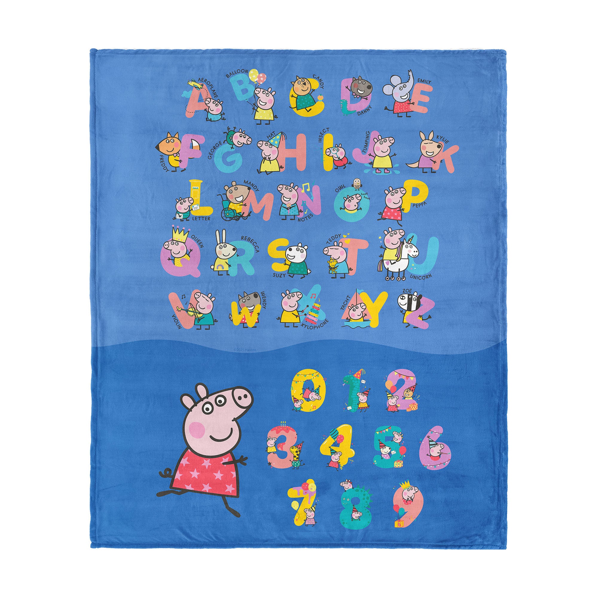Hasbro Silk Touch Throw Blanket 50x60 inches, PEPPA PIG, hi-res image number 0