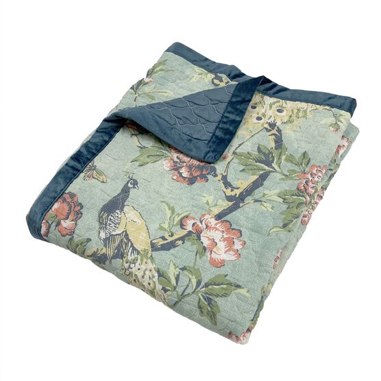 Pavona Velvet Garden Throw Blanket, , alternate image number null