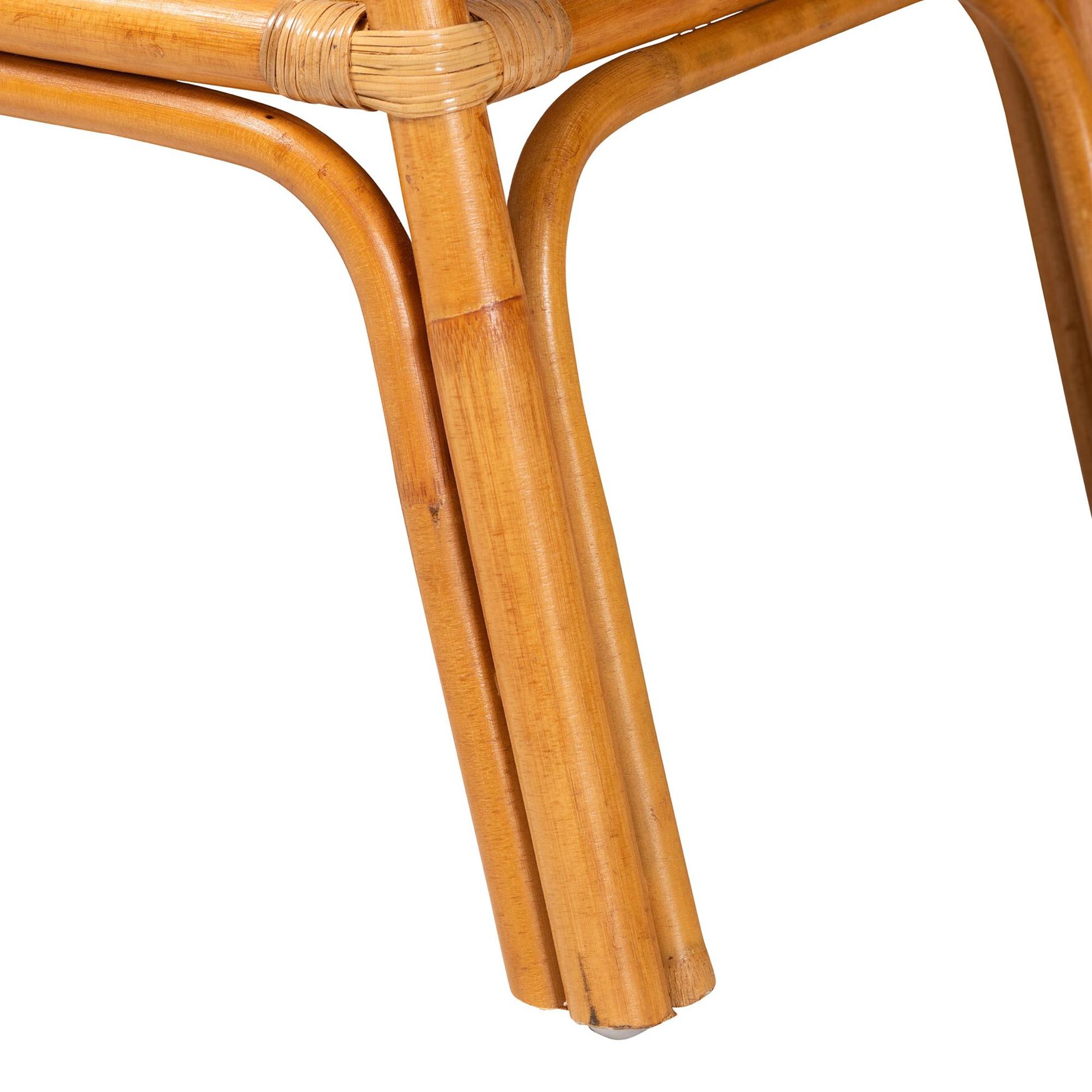 Nayana Modern Bohemian Natural Rattan 2-Tier Console Table, , alternate image number 11