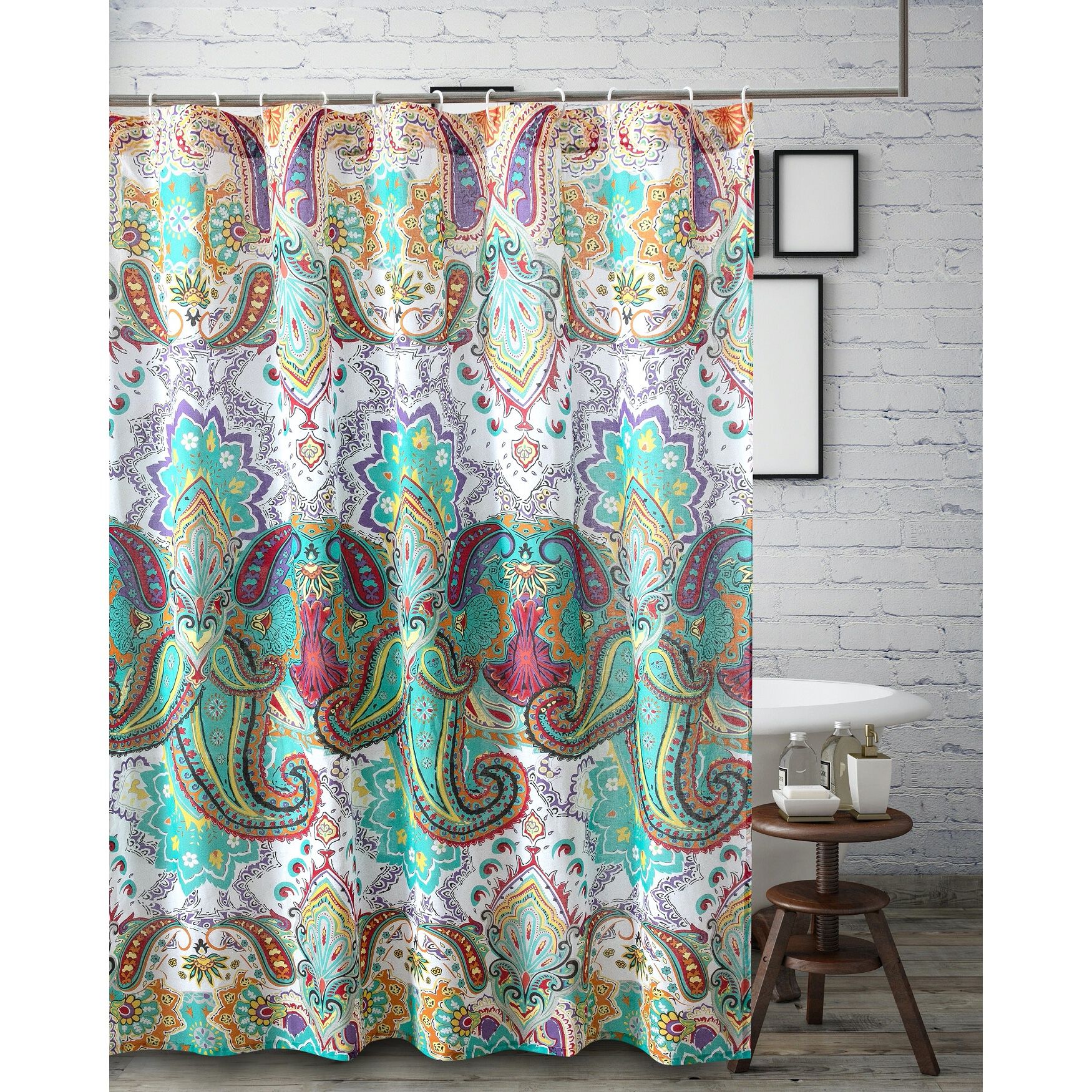 Nirvana Bath and Shower Curtain, , alternate image number 4