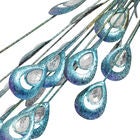 Turquoise Iron Eclectic Birds Garden Sculpture, , alternate image number null