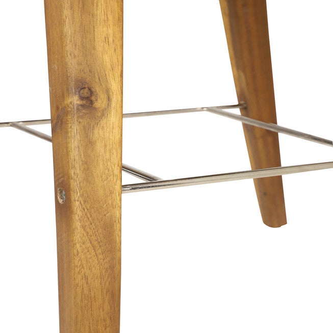 Grey Wood Modern Bar Stool, , alternate image number null
