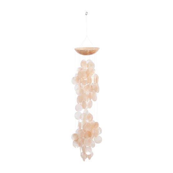 Orange Capiz Coastal Windchime, , on-hover image number null