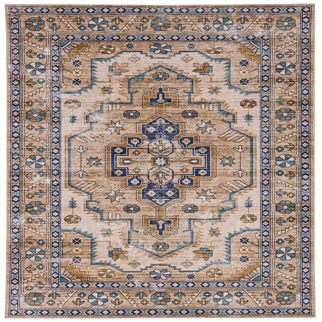 Washable Julian Ivory/Gold Rug, IVORY, hi-res image number 0