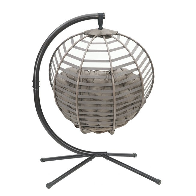 Modern Hanging Ball Chair with Stand, , alternate image number 4