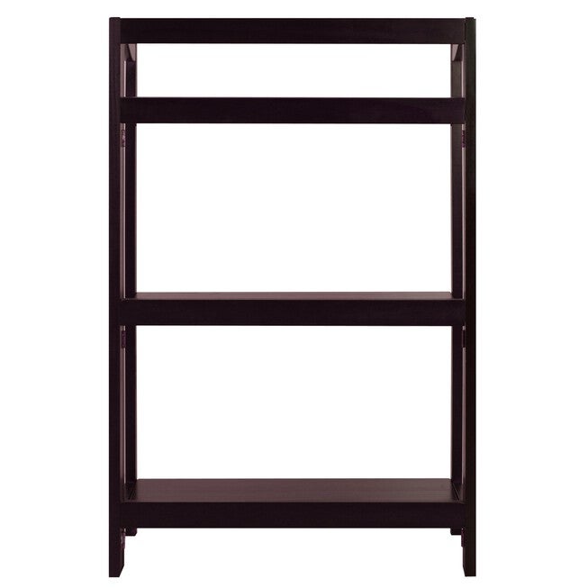 Stratford 3-Shelf Folding Bookcase-Espresso, , alternate image number 3