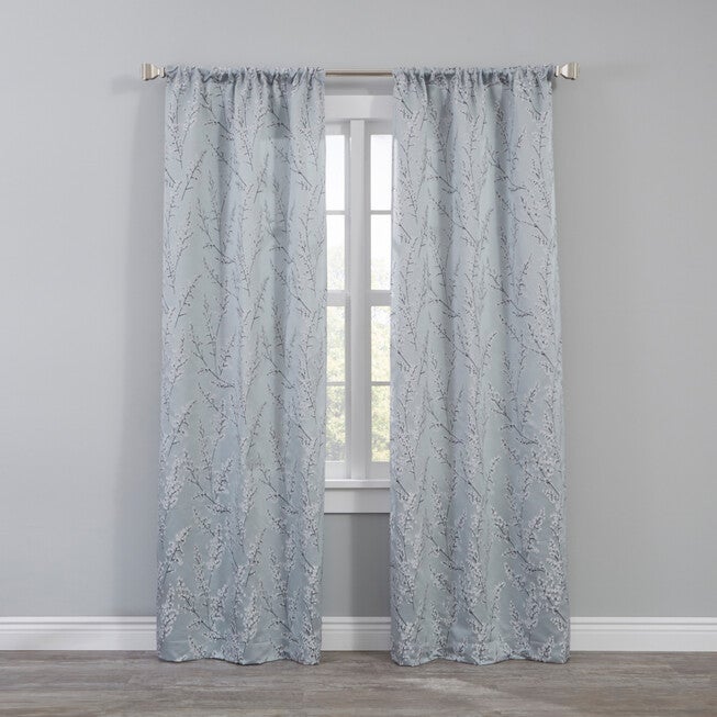 Whitley Jacquard Panel Rod-Pocket — 2 Pack, LIGHT BLUE, hi-res image number 0
