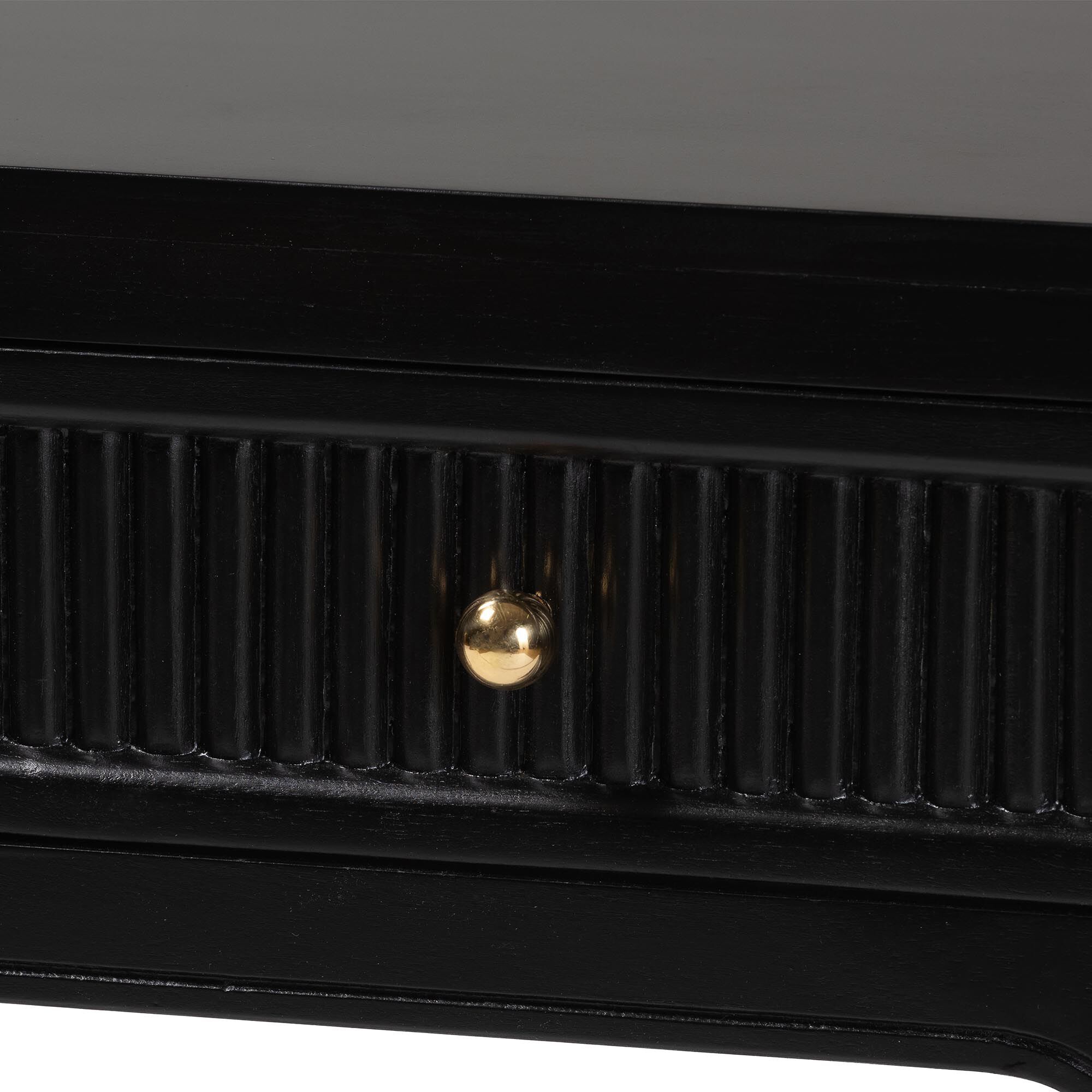 Leah Console Table, BLACK, alternate image number 6