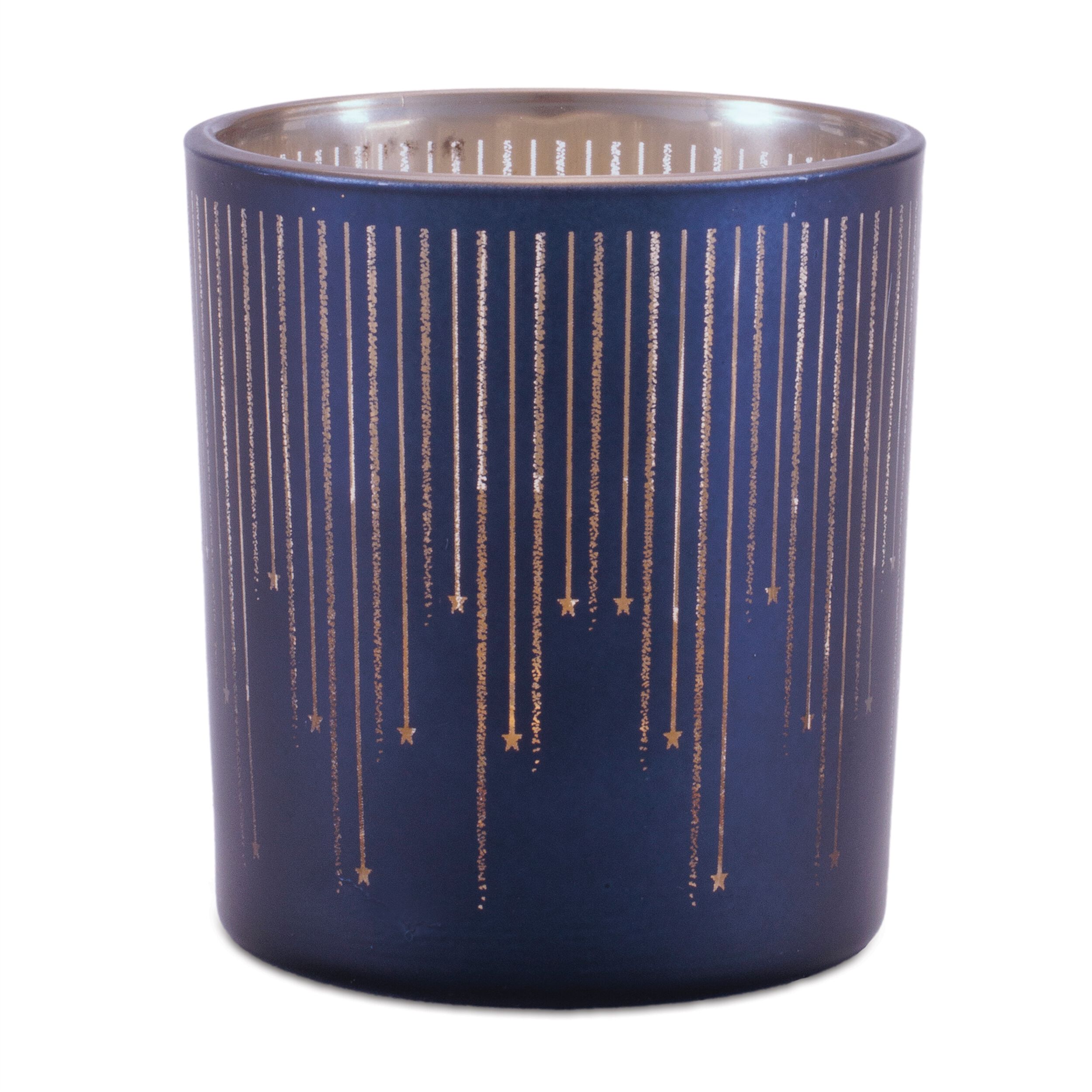 Patterned Glass Votive Holder (Set of 3), BLUE, alternate image number 4