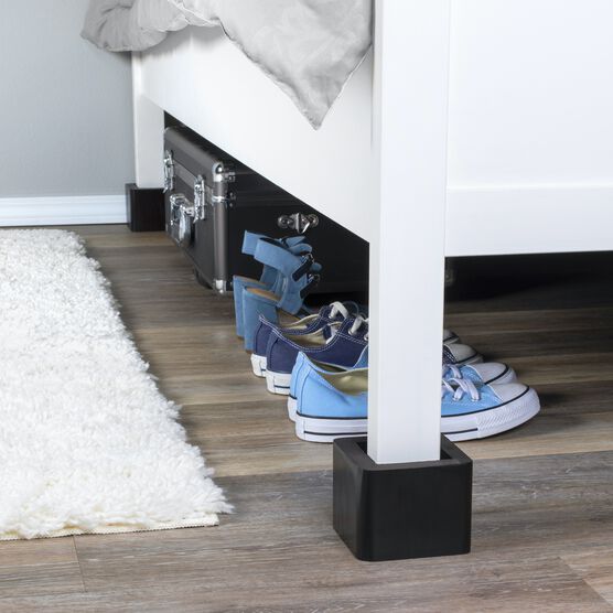 Bed Riser Lifter, Espresso Wood Set of 4, , alternate image number null