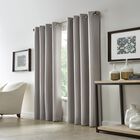 Thermalogic Antique Satin Indoor Single Grommet Curtain Panel, SILVER PEARL, hi-res image number null