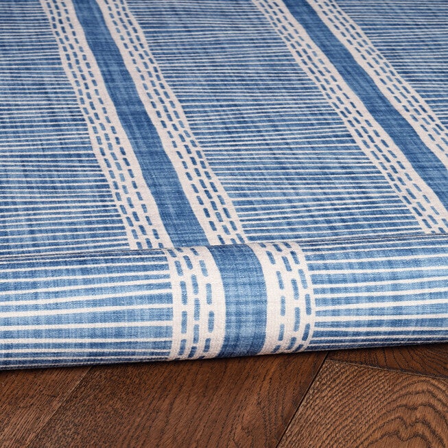 Washable Wallen Ivory/Blue Rug, , alternate image number 4