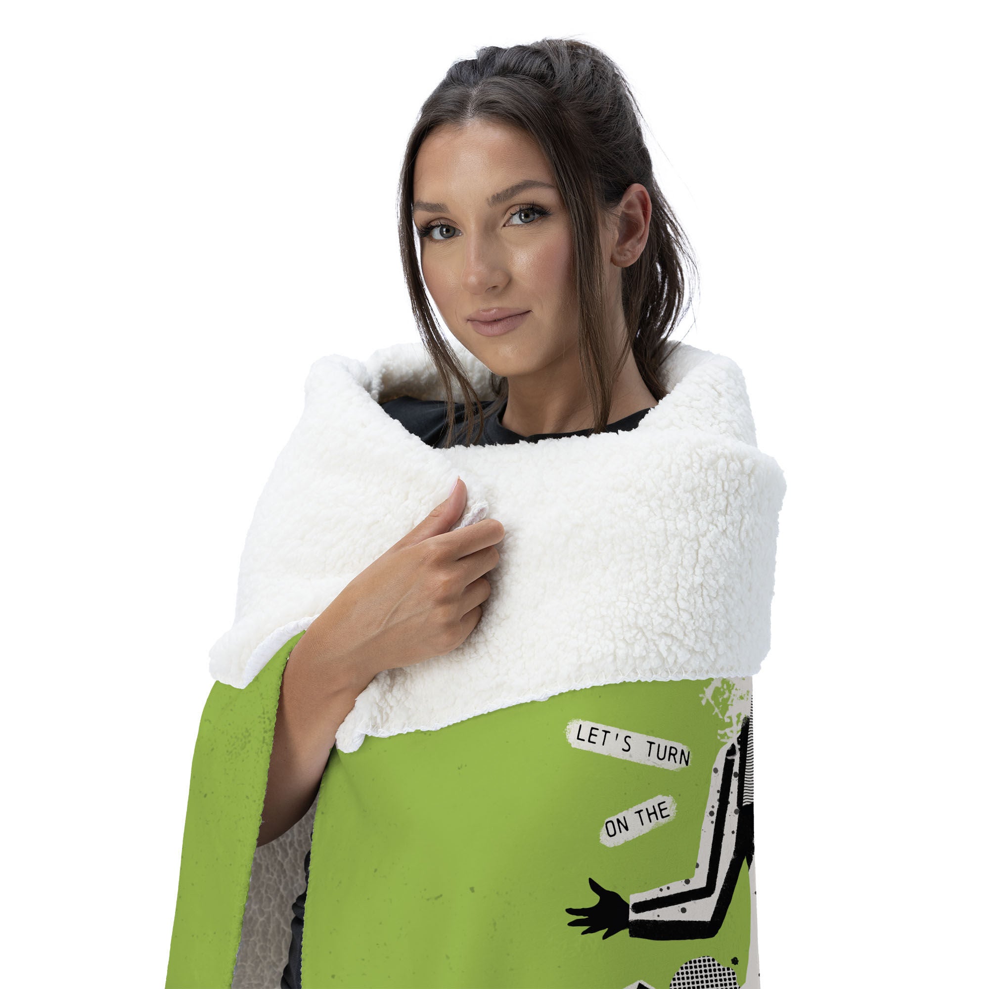 Warner Bros. Beetlejuice Juice Is Loose Silk Touch Sherpa Throw Blanket 50X60 Inches, GREEN, alternate image number 2