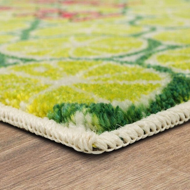 On Island Time Lime Green Kitchen Rug, , on-hover image number 1