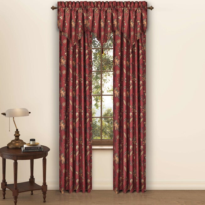 Bari 84 Inch Window Panel Pair, RED, hi-res image number 0