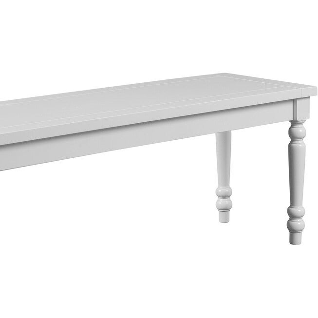 Philippe Dining Bench, White, WHITE, alternate image number null