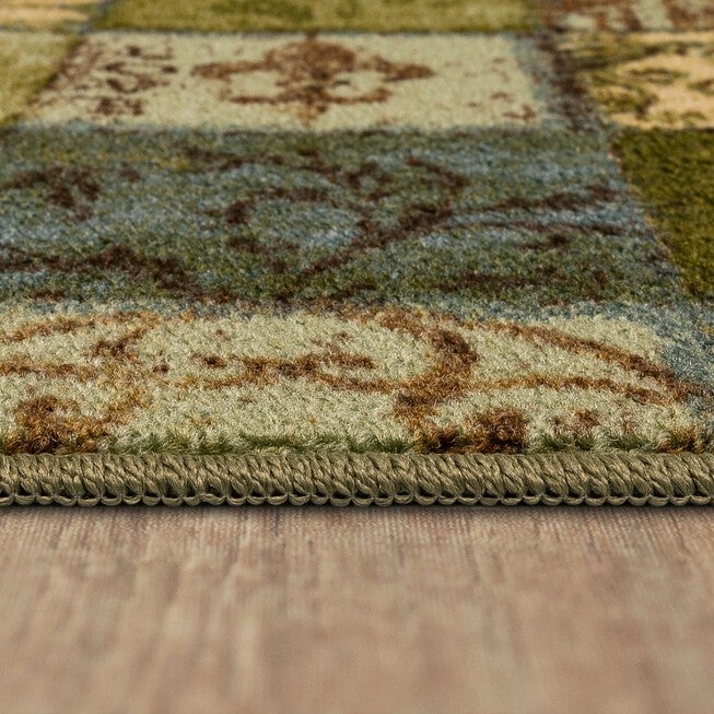 Floral Tile Blue Spa 1' 8 inches X 3' 9 inches, , alternate image number 4