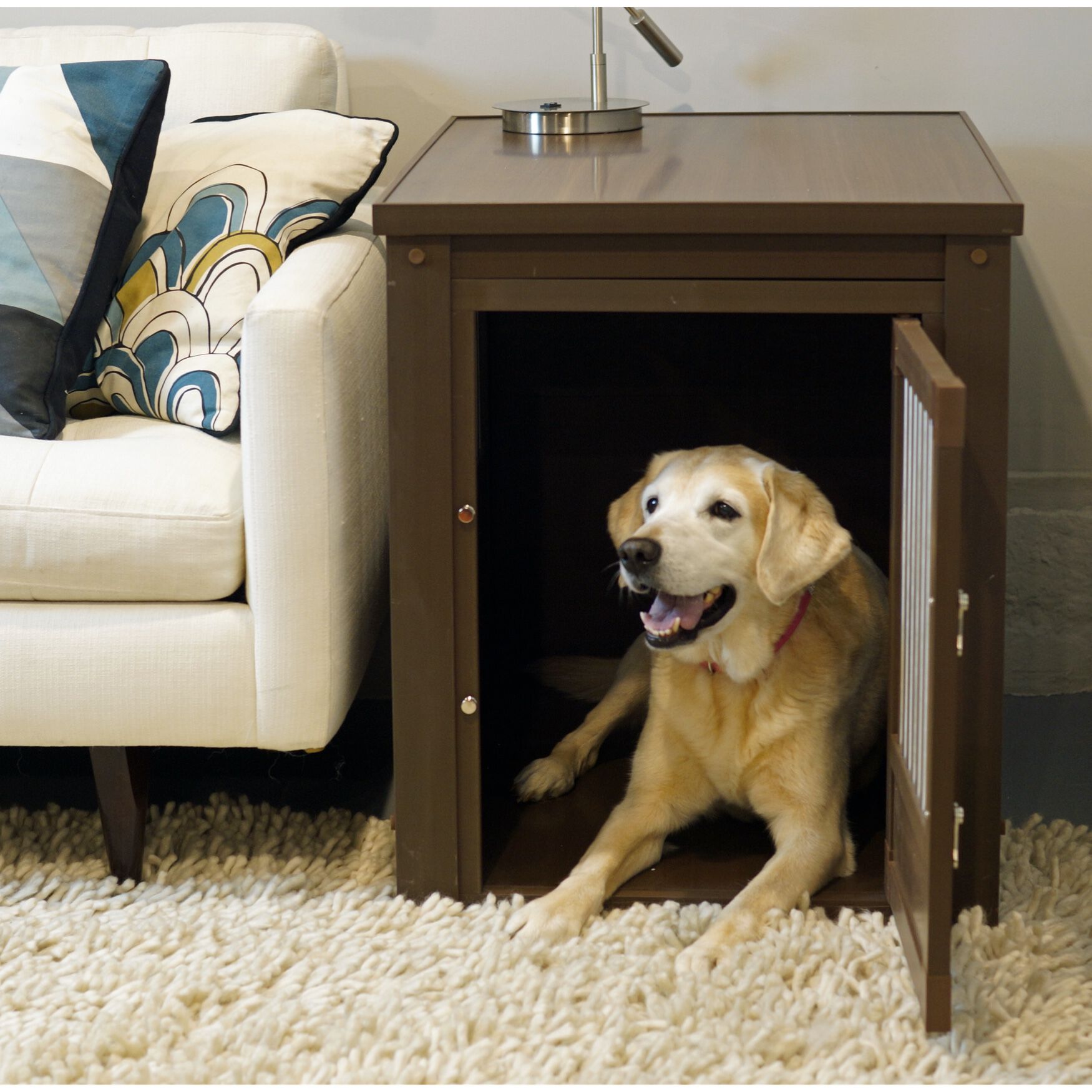 InnPlace™ Pet Crate & End Table, RUSSET, hi-res image number 0