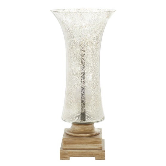 Set Of 2 Gold Glass Glam Uplight, GOLD, hi-res image number null