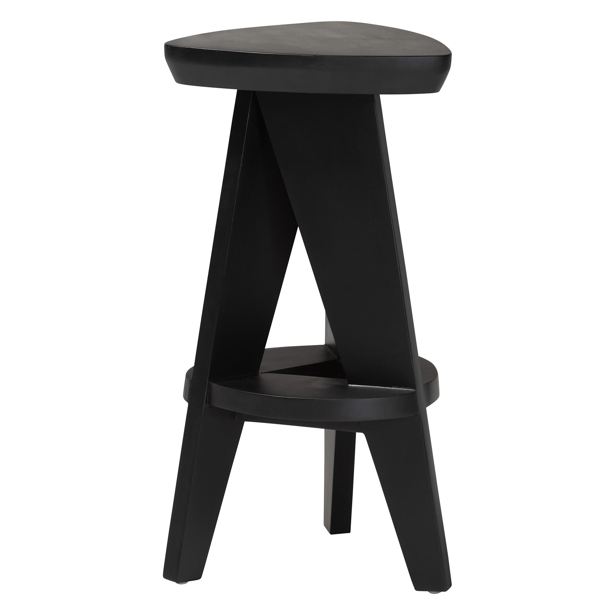 Roy Wood Counter Stool, BLACK, alternate image number 1