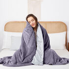 Crystal 15lb Reversible Cooling Weighted 48x72 Blanket with Removable Cover, , alternate image number null