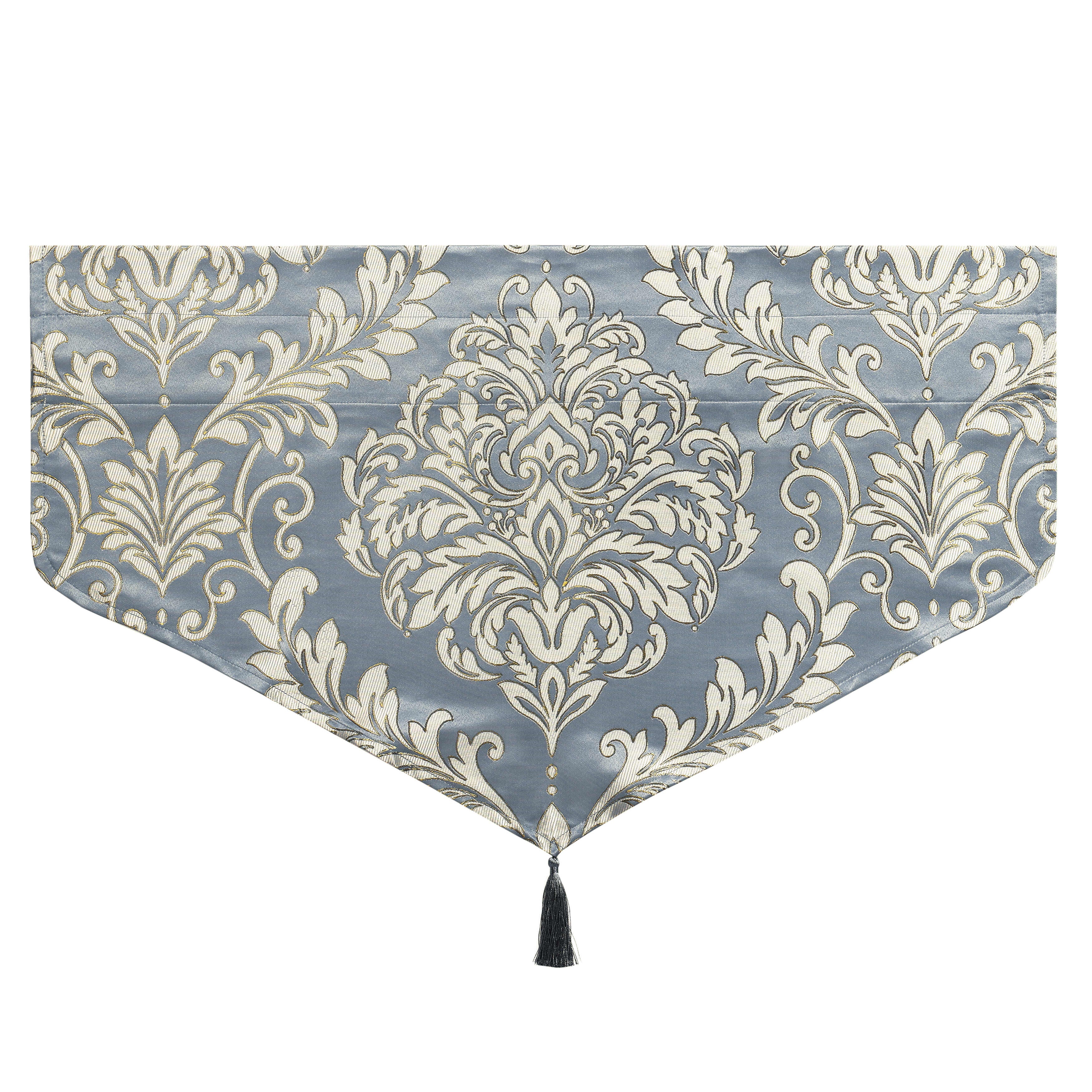 Lorenzo Window Ascot Valance, BLUE, alternate image number 4