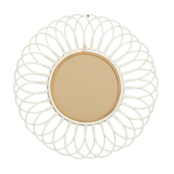Set Of 3 White Wood Traditional Wall Mirror, , alternate image number null