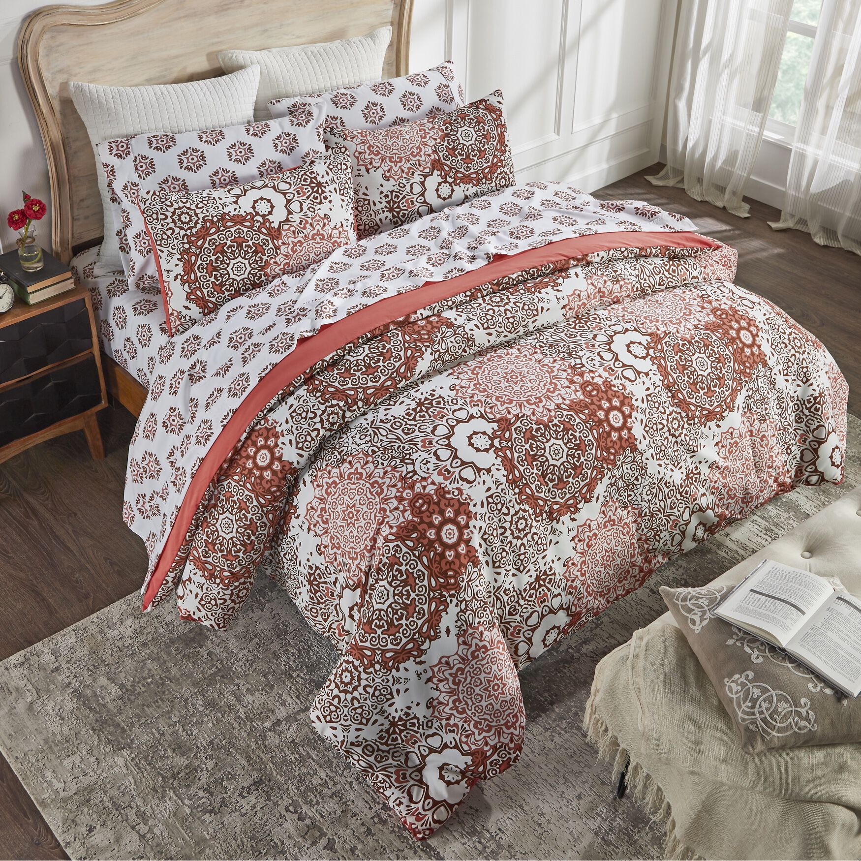 Lyla Collection 100% Microfiber Nautical 7 Piece Comforter Set, , alternate image number 4