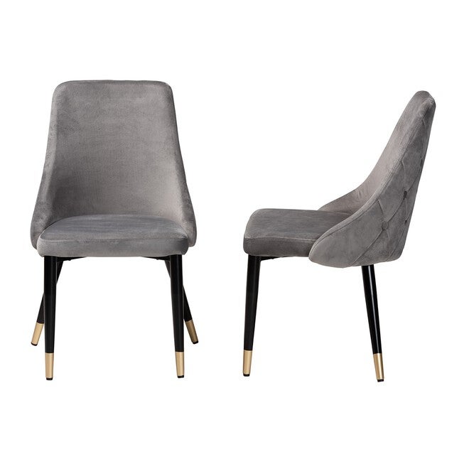 Giada Contemporary Glam And Luxe 2-Piece Dining Chair Set, , alternate image number null