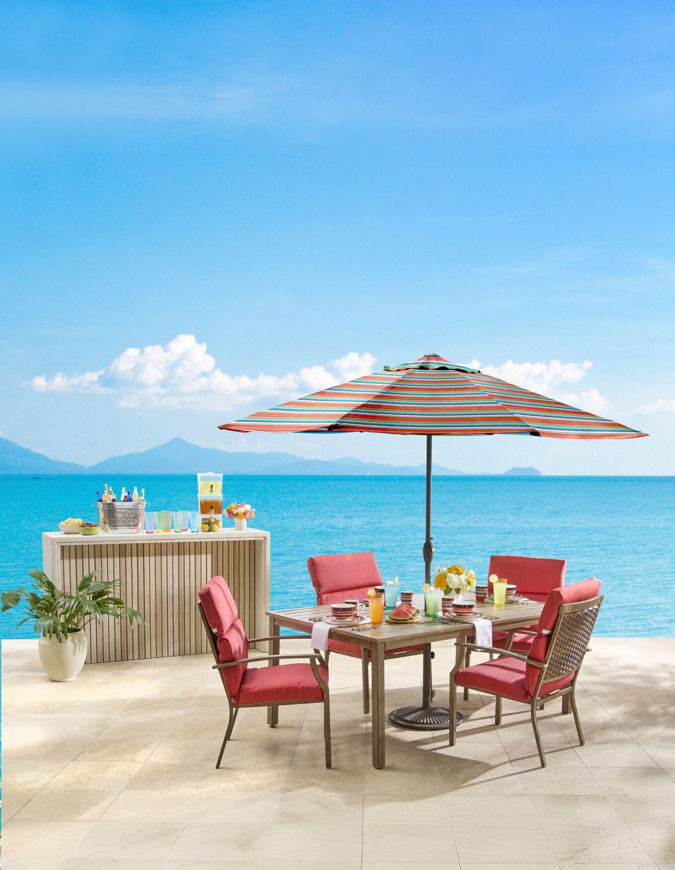 9 Ft. Tilt-and-Crank Umbrella