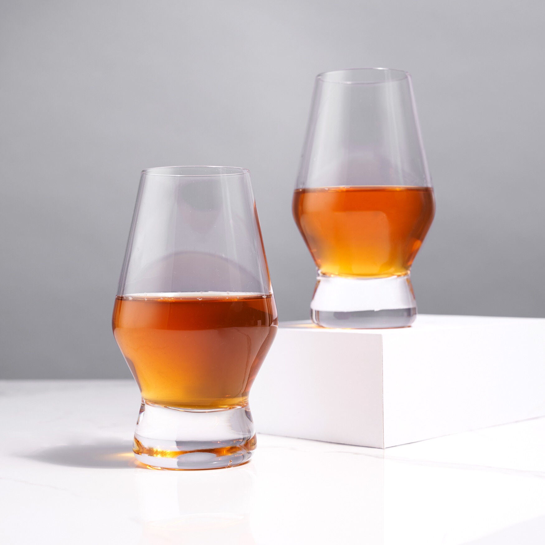 Footed Crystal Scotch Glasses, , on-hover image number 1