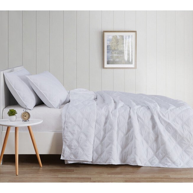Everyday 3D Puff Quilted 3 Piece Quilt Set, , alternate image number null