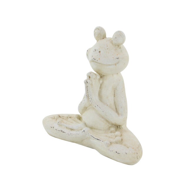 Set Of 2 White Resin Eclectic Garden Sculpture, , alternate image number null