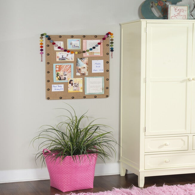 Burlap Nailhead Corkboard, , alternate image number 4