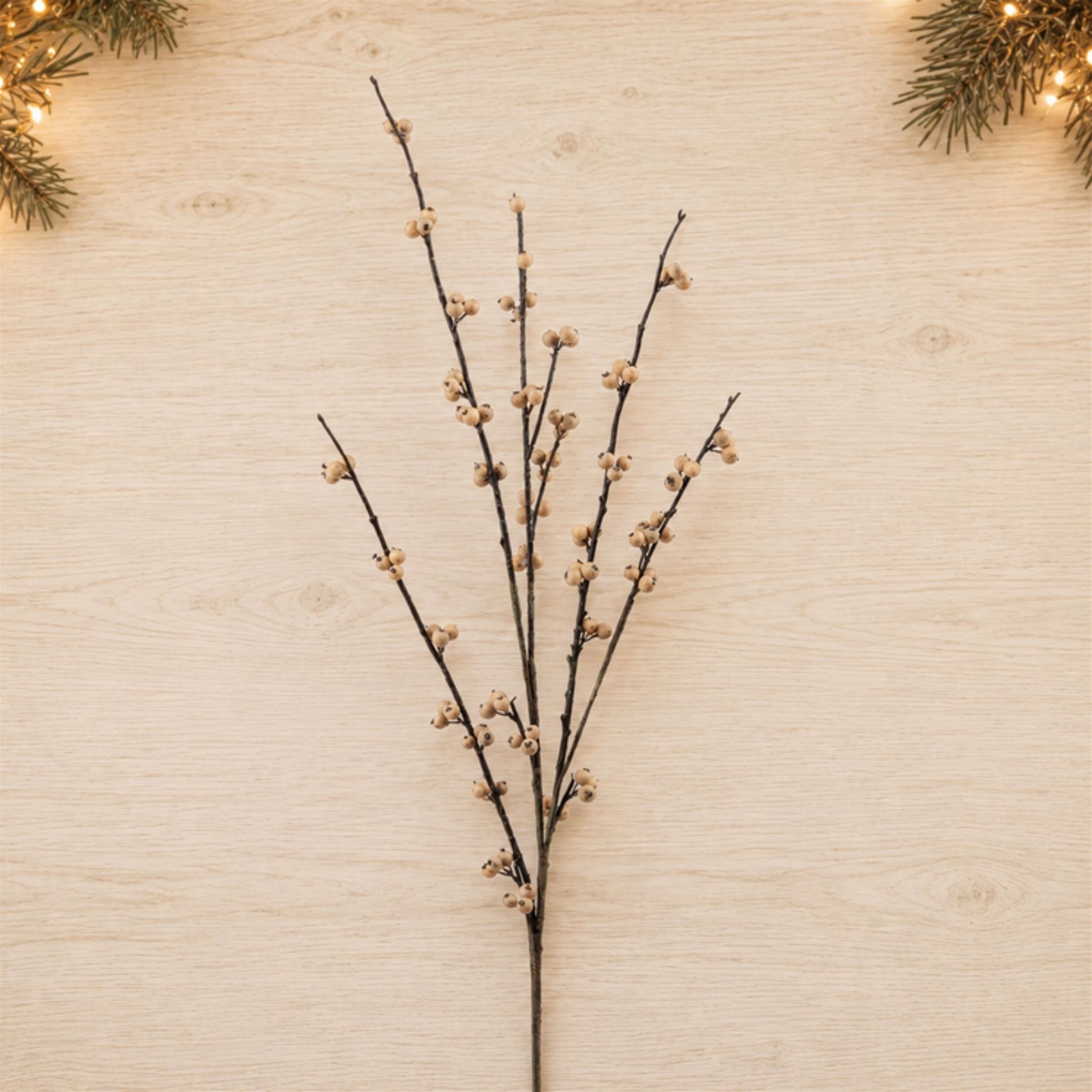 Berry Twig Spray (Set of 2), BROWN, alternate image number 1