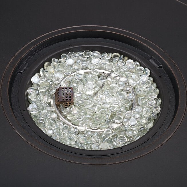Dylan 34 inches Round Aluminum LPG Fire Pit, , alternate image number null